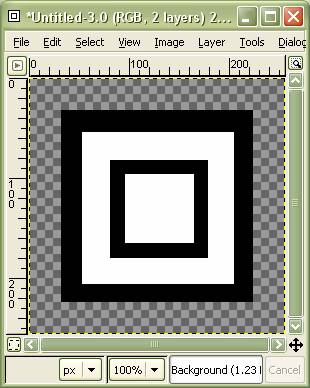 Image of Layered Black and White Squares
