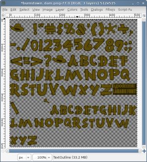 Brown colored text image