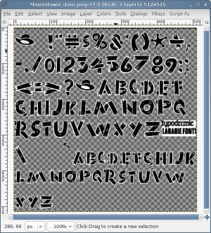 The text is now ready to color